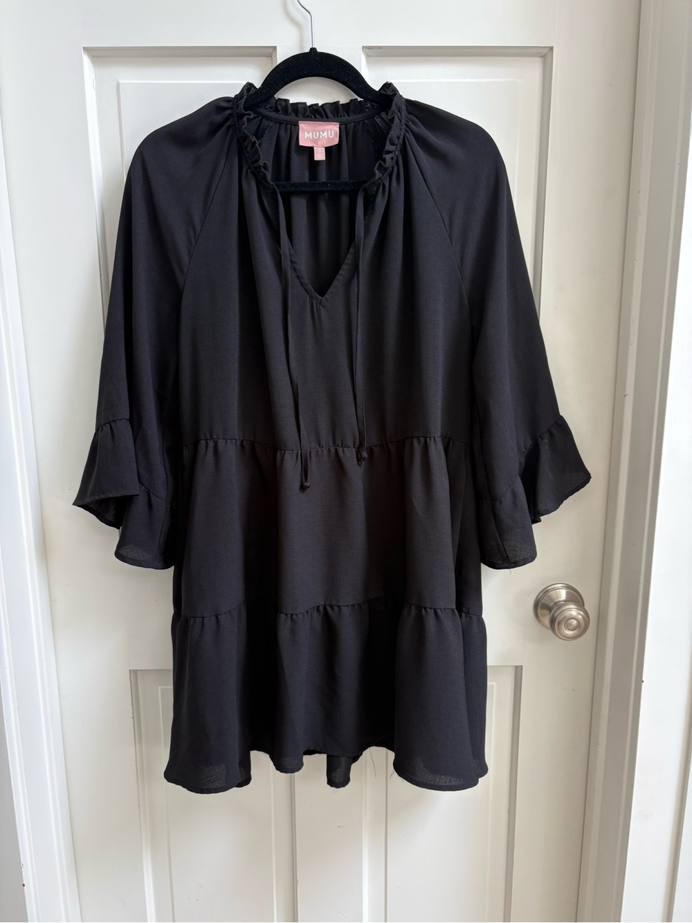 Show Me Your MuMu Black Mini Viola Dress